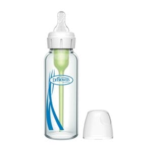 Dr Browns smalle halsfles glas 250 ml