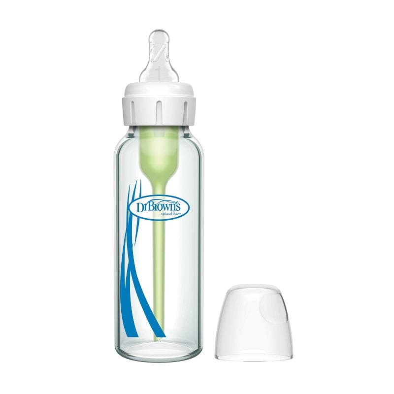 Dr Browns smalle halsfles glas 250 ml