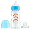 Dr. Brown's Options+ Bottle to Sippy Starter kit | Brede halsfles blauw 270 ml