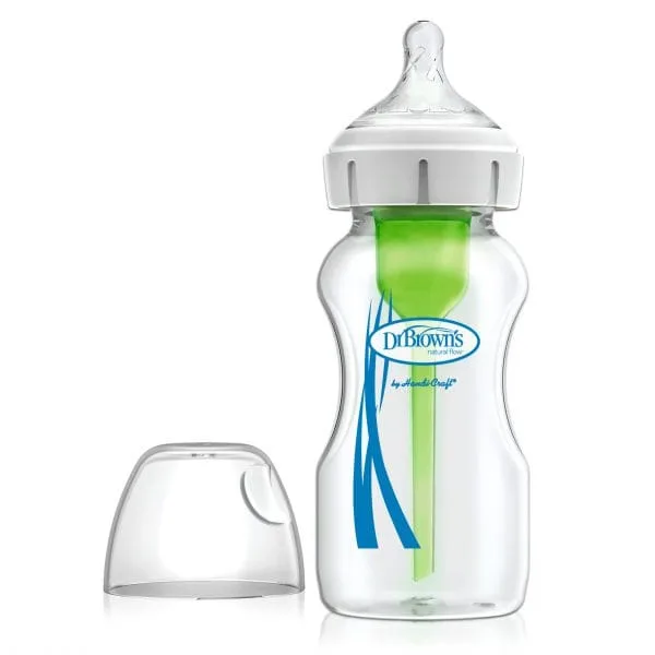Dr. Brown's Options+ Anti-colic Bottle | Brede halsfles 270 ml glas