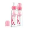 Dr. Brown's Options+ Anti-colic Bottle 2-pack | Standaard halsfles roze 250 ml