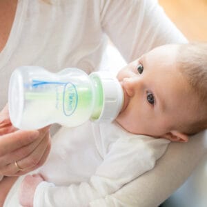 Dr Browns brede halsfles 150 ml drinkende baby, babyfles schoonmaken