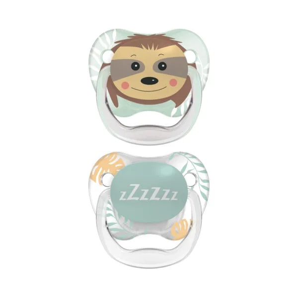 Dr. Brown's Fopspeen 2-pack animal faces fase 2