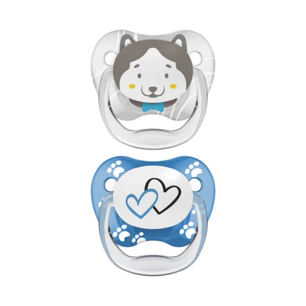 Dr. Brown's Fopspeen 2-pack animal faces fase 2